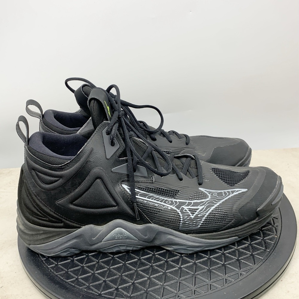Mizuno Wave Momentum 3 Sneakers Men Size 16 Shoes Black Volleyball Enerzy
